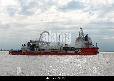 Cabelcaster vessel Atalanti. Stock Photo