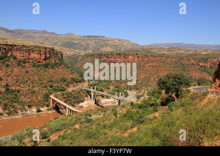 Blue Nile bridges Stock Photo