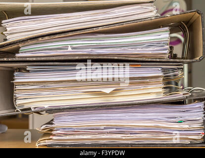 Stack of paper Stock Photo