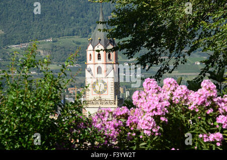 church in meran, south tyrol Stock Photo