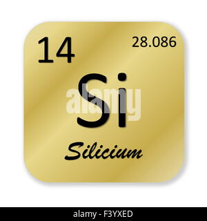 Silicon element, french silicium Stock Photo