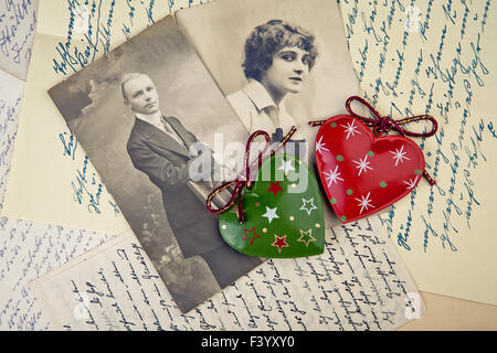 Old Letters and Photos Stock Photo