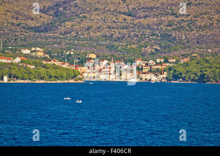 Milna on island of Brac Stock Photo