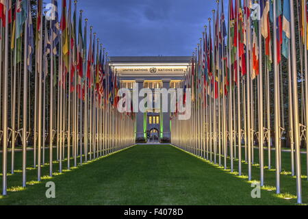 United-Nations, Geneva, Switzerland, HDR Stock Photo