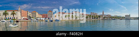 Beautiful Split panoramic waterfront view Stock Photo