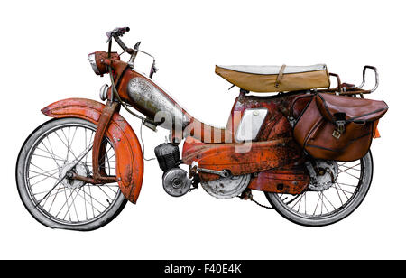 Vintage French Moped Stock Photo