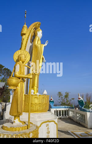 Manauhla Pagoda, Kalaw, Myanmar Stock Photo