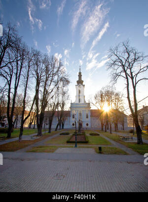 Town of Bjelovar central square Stock Photo