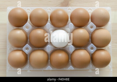 eggs in package Stock Photo