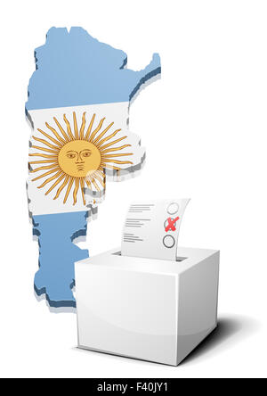 ballotbox Argentina Stock Photo