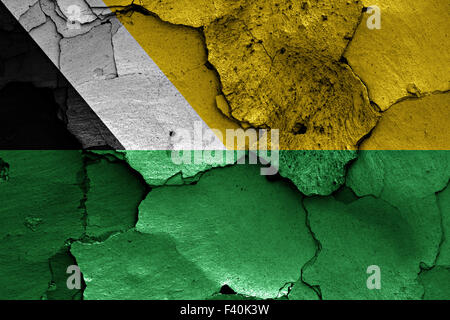 Flag of Sverdlovsk painted on cracked wall Stock Photo - Alamy