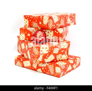 Christmas boxes Stock Photo