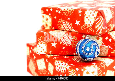 Christmas boxes Stock Photo