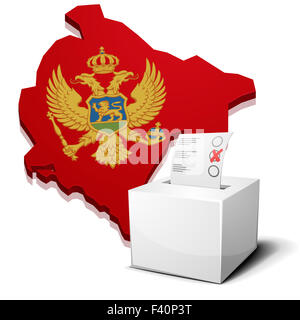 ballotbox Montenegro Stock Photo