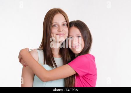 Portrait of two sisters Stock Photo