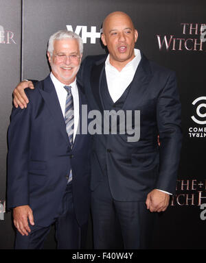 New York, USA. 13th Oct, 2015. Lionsgate Co-Chairman ROB FRIEDMAN and actor VIN DIESEL attend the New York special screening of 'The Last Witch Hunter' held at AMC Loews Lincoln Square. Credit:  Nancy Kaszerman/ZUMA Wire/Alamy Live News Stock Photo