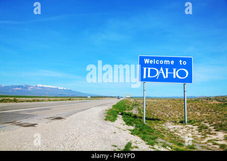 Welcome to Idaho sign Stock Photo