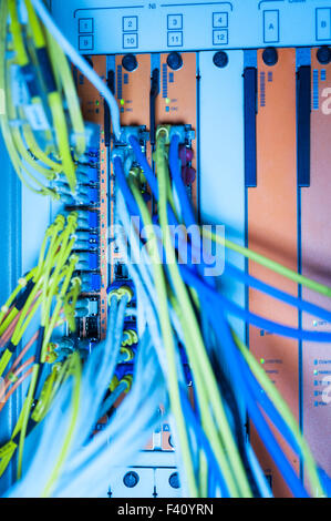 Computer Network servers in data room Stock Photo