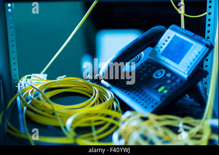 Computer Network servers in data room Stock Photo