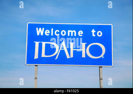 Welcome to Idaho sign Stock Photo