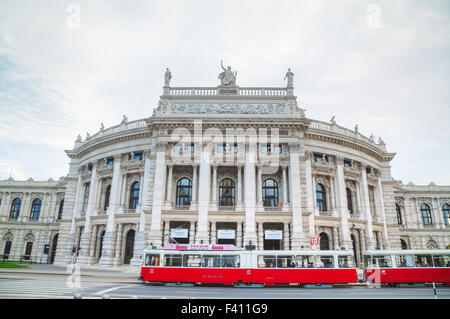 Burgtheater building in Vienna, Austria Stock Photo