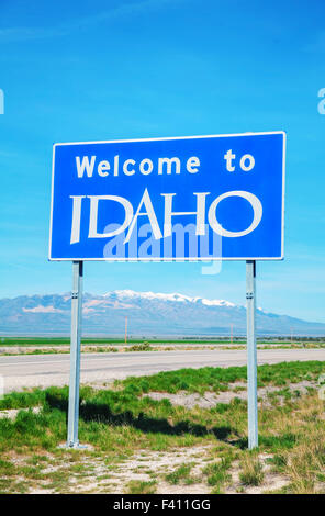 Welcome to Idaho sign Stock Photo