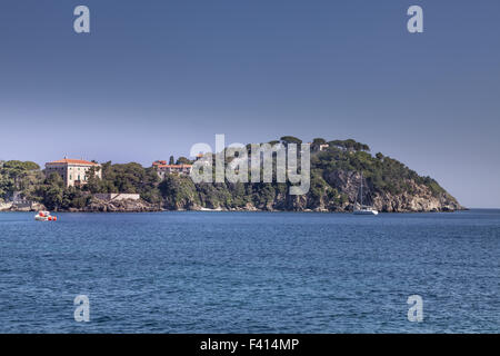 Villa Tonietti in Cavo, Elba, Tuscany, Italy Stock Photo