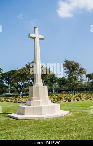 Allied War Cemetery, Kanchanaburi Thailand Stock Photo