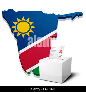 ballotbox Namibia Stock Photo