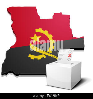 ballotbox Angola Stock Photo