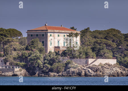 Villa Tonietti in Cavo, Elba, Tuscany, Italy Stock Photo