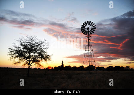 Windmill in the Namib Stock Photo