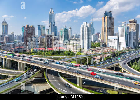 overpass road in daytime Stock Photo