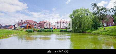 views of Fridaythorpe Yorkshire village Stock Photo