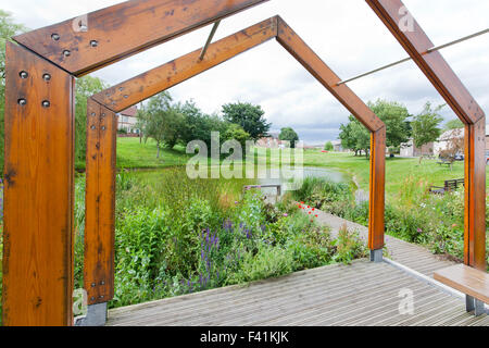 views of Fridaythorpe Yorkshire village Stock Photo