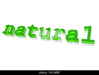 Three-dimensional inscription of natural. Stock Photo