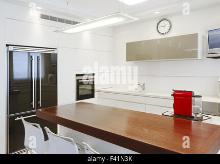 New kitchen in a modern home Stock Photo