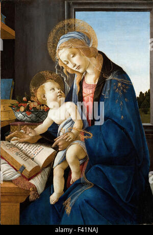 Sandro Botticelli - The Virgin and Child (The Madonna of the Book) Stock Photo