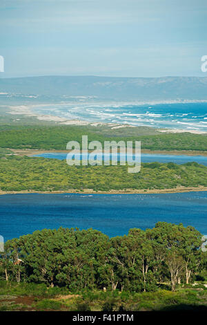 View of Walker Bay Nature Reserve near Hermanus, Garden Route, Western Cape, South Africa Stock Photo