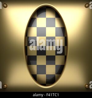 polished golden and black background Stock Photo