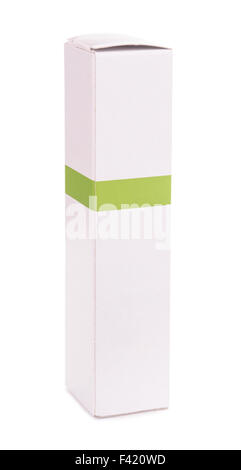 Paper package box isolated on white Stock Photo