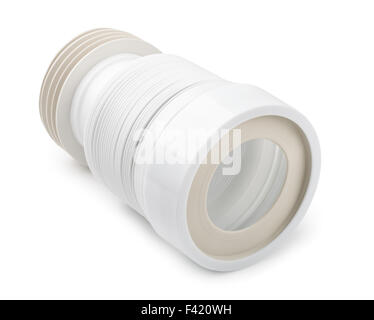Wc flexible connector isolated on white Stock Photo