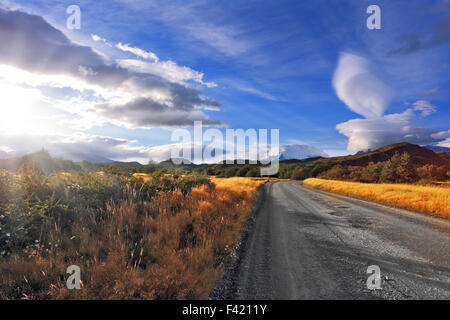 Magnificent clouds over Patagonia Stock Photo