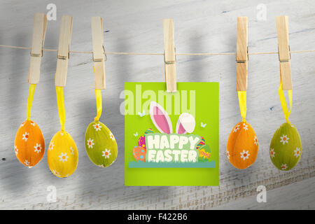 Composite image of happy easter graphic Stock Photo