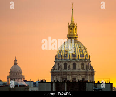 View from Arc de triomphe, Paris. Stock Photo