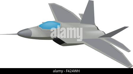 Vector graphic of an F-22 Raptor aircraft Stock Vector