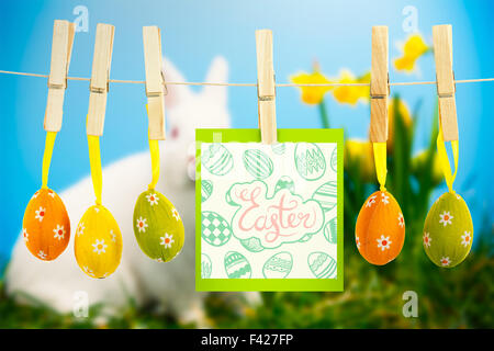 Composite image of happy easter graphic Stock Photo