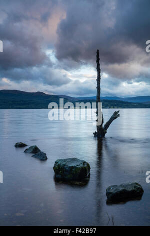 Loch Rannoch at dusk, Perth & Kinross, Scotland, UK Stock Photo