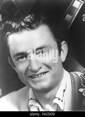 JOHNNY CASH (1932-2003) Promotional photo of US Country musician about  1956 Stock Photo