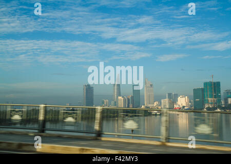 business center in Ho Chi Minh City on Vietnam Stock Photo